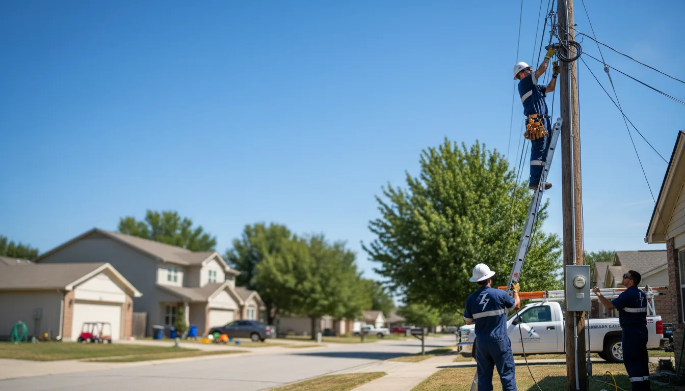 Residential electrician providing installation services in Sebastian, TX